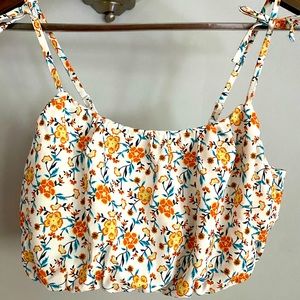 Floral Crop Tank